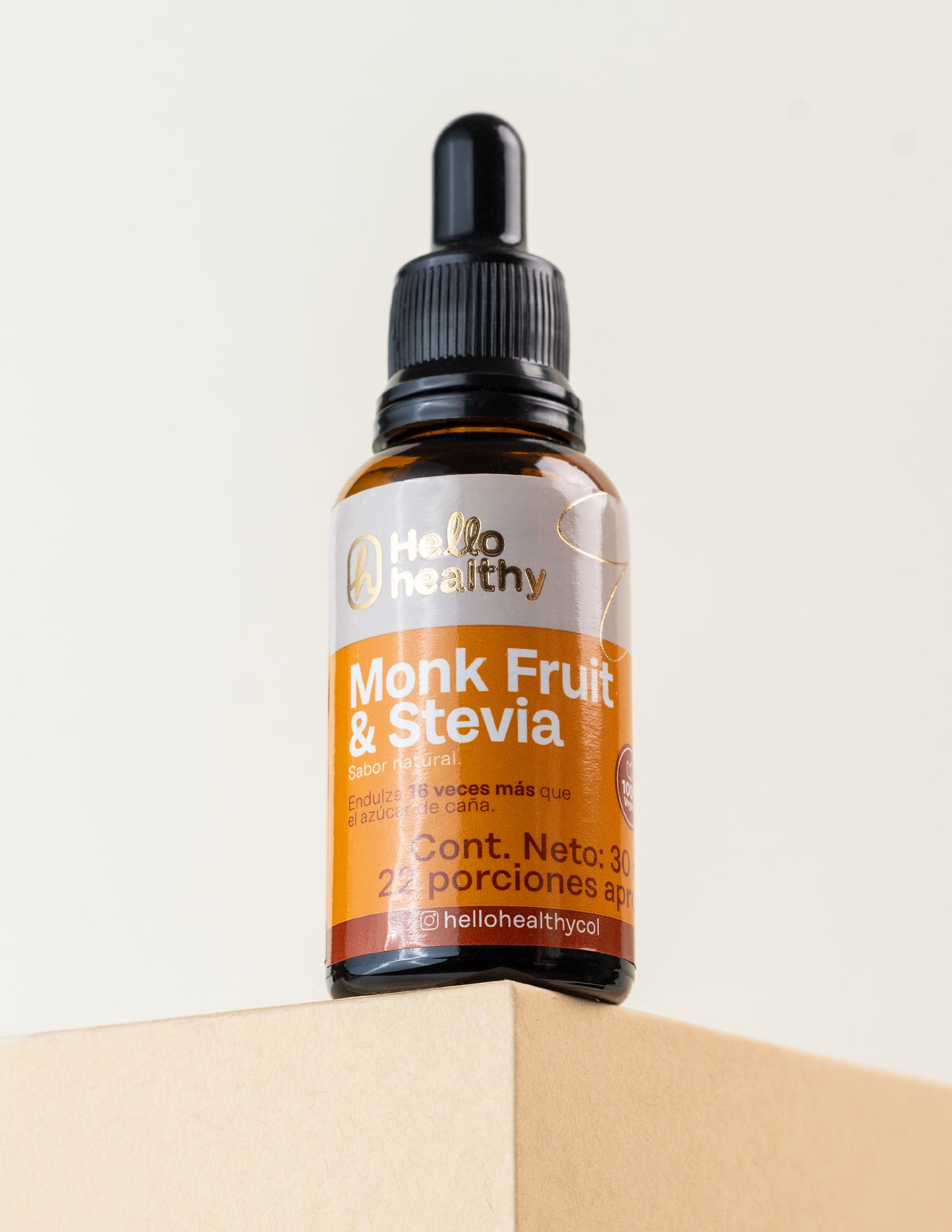 Endulzante liquido monk fruit y stevia