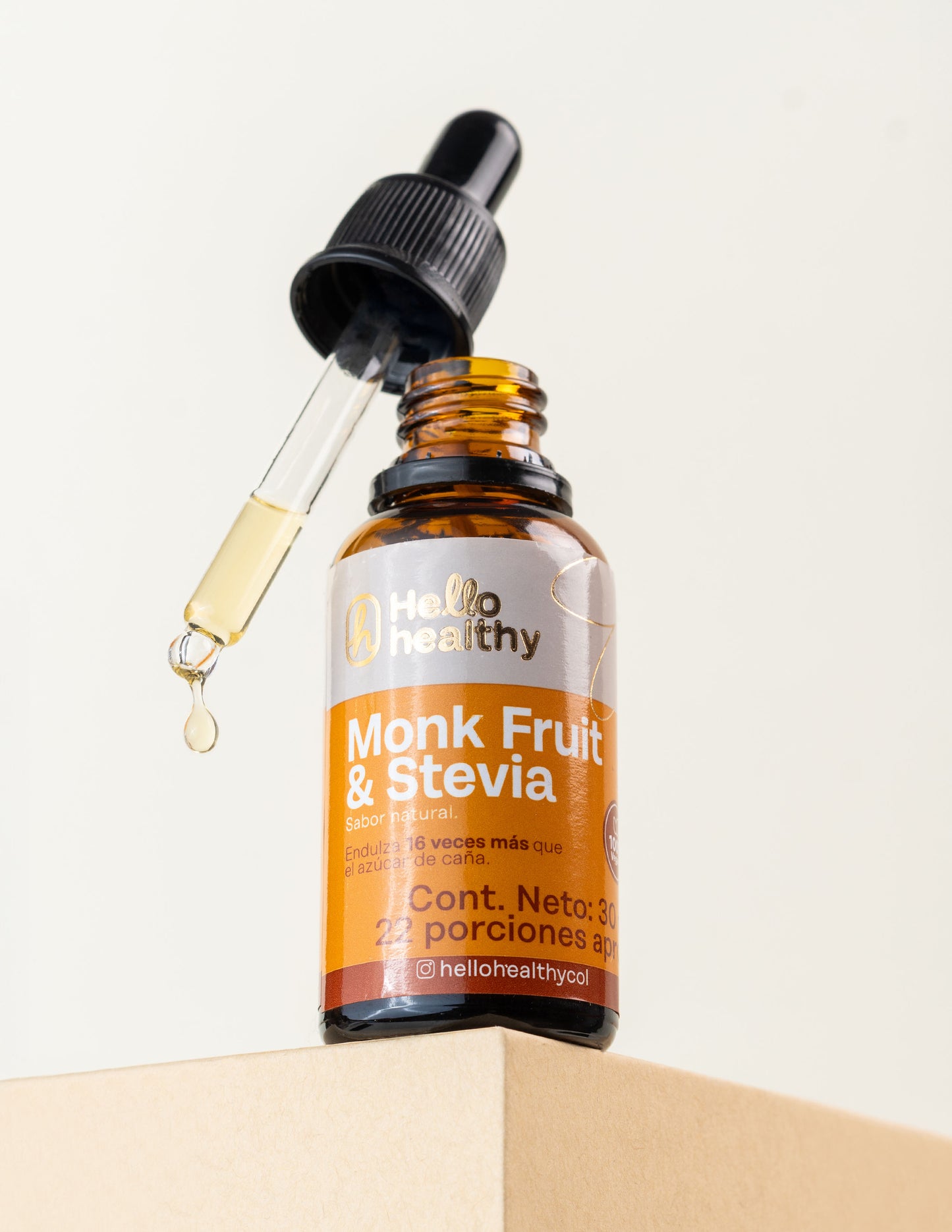 Endulzante liquido monk fruit y stevia