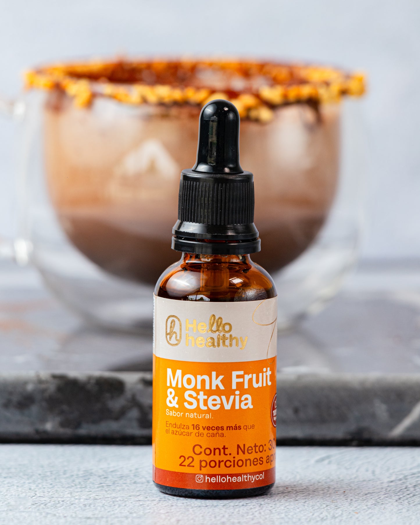 Endulzante liquido monk fruit y stevia